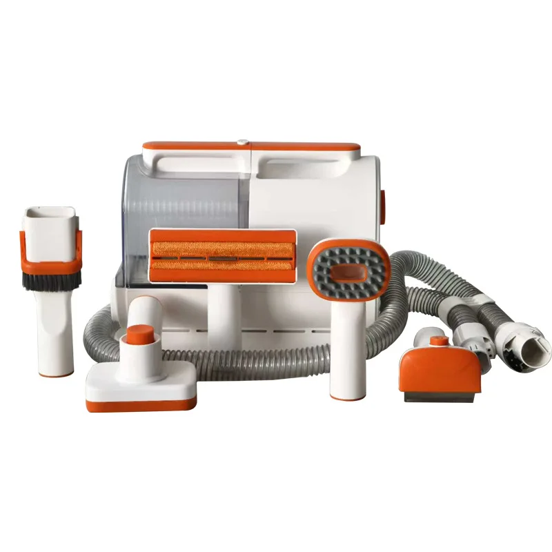 

Pet hair trimming and suction all-in-one machine Electric push and shears Multifunctional large-capacity cat and dog cleaning