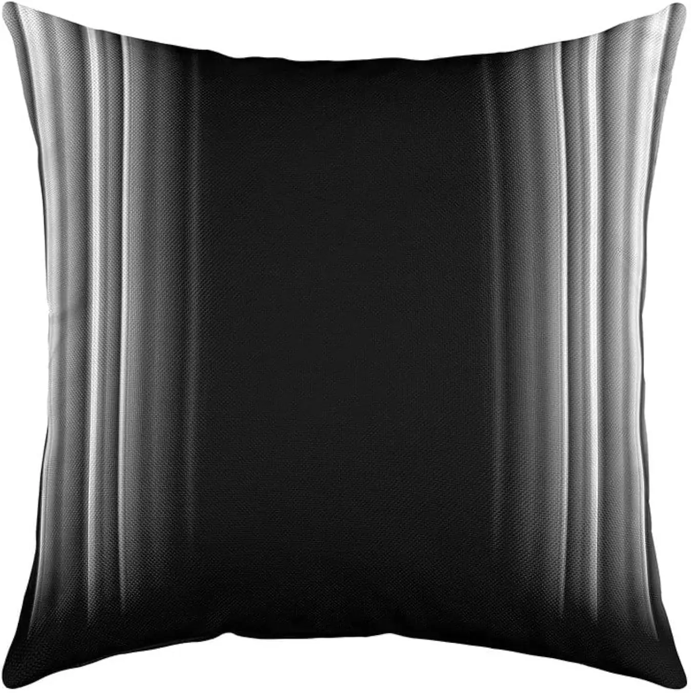 jejeloiu Geometric Abstract Ombre Throw Pillow Cover, Grey Black Striped Cushion Case for Home Living