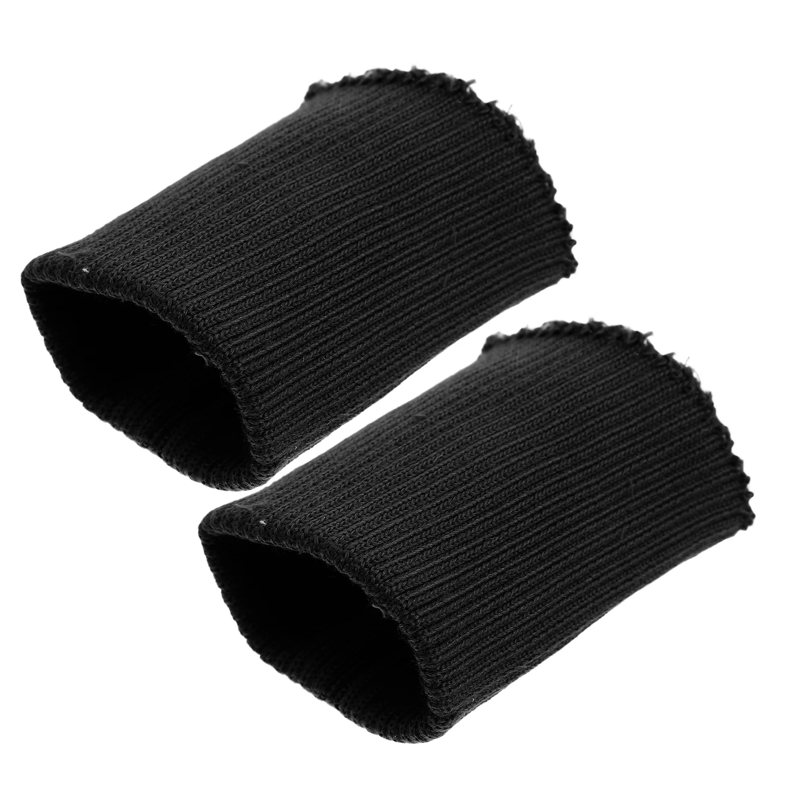 

1Pair Knit Cuff Sleeve Black Stretch Ribbing Fabric For Jacket Sportswear Diy Cuff Extension Replacement Tubular Knit Cuffing