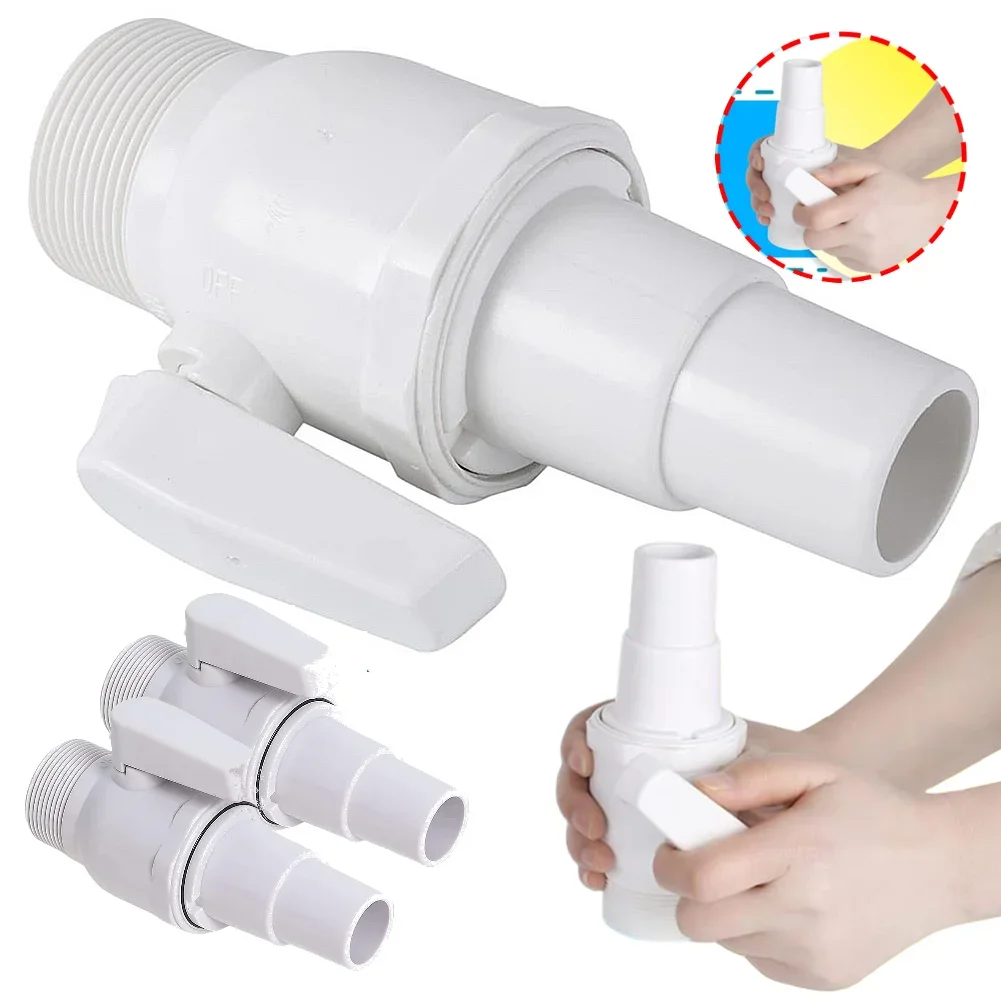 

2-ходовой шаровой кран Двунаправленный шаровой кран Максимальный 50 фунтов на квадратный дюйм Рейтинг давления Регулировка расхода воды Клапан для бассейна для бассейнов