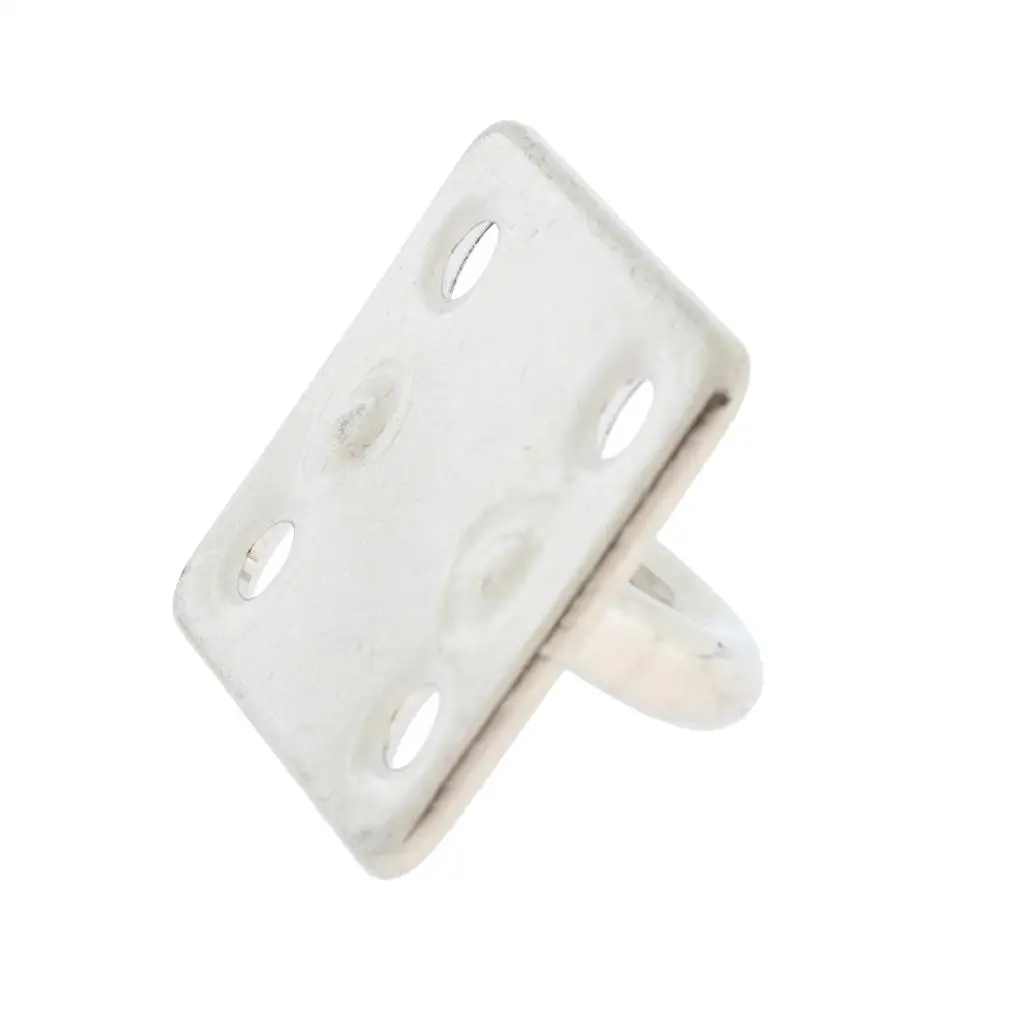 Boating Marine Equipment Square Stainless Steel Eye Plate Heavy Duty Pad Eye Hook for Yacht Sailing Sunshades