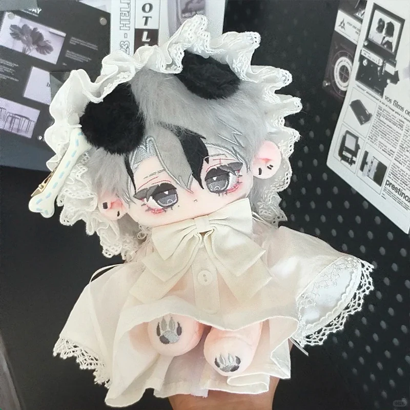 الأصلي القطن دمية 20 سنتيمتر ملابس خاصة أرنب الأذن أفخم فستان ملابس دمى لا سمة فستان لطيف دمى حقيبة ودمى الملابس #4