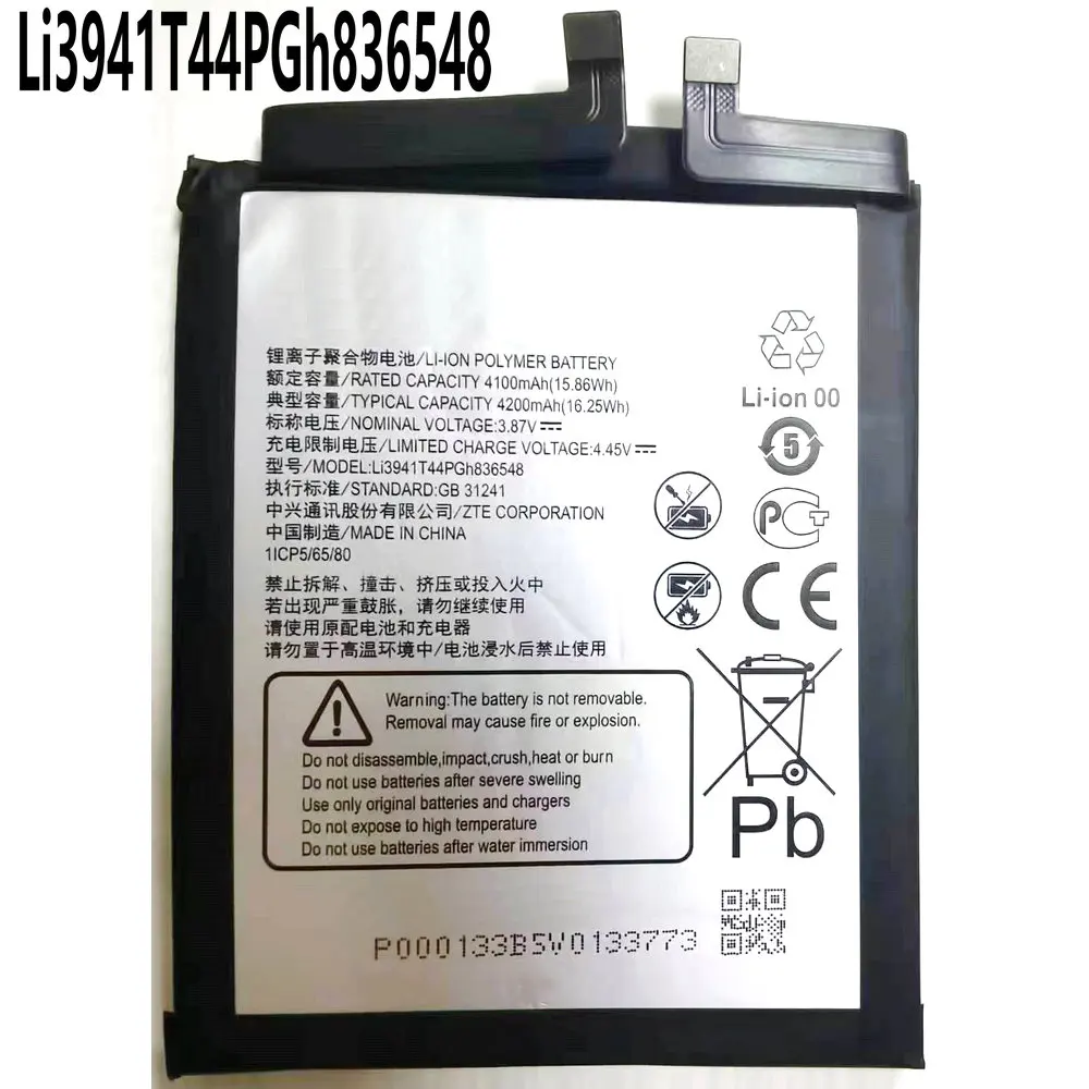 

New Li3941T44PGh836548 Battery For Nubia Red Magic 6R NX666J ZTE Axon 30 Pro A2020 5G A2122h A31 A31Pro Mobile Phone