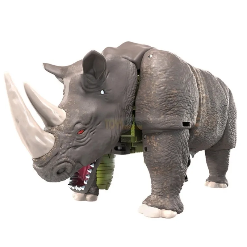 Rhinox 액션 피규어 트랜스포머 창의력 데스크탑 18cm 액션 피규어 모델 장난감 생일 선물