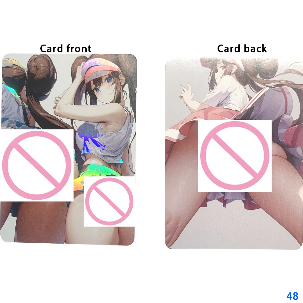 Anime Sexy Naked Collection Card Lono Shokuhou Misaki Big Chested Beauty Fully Nude Card Refractive Color Flash Gifts 63*88mm