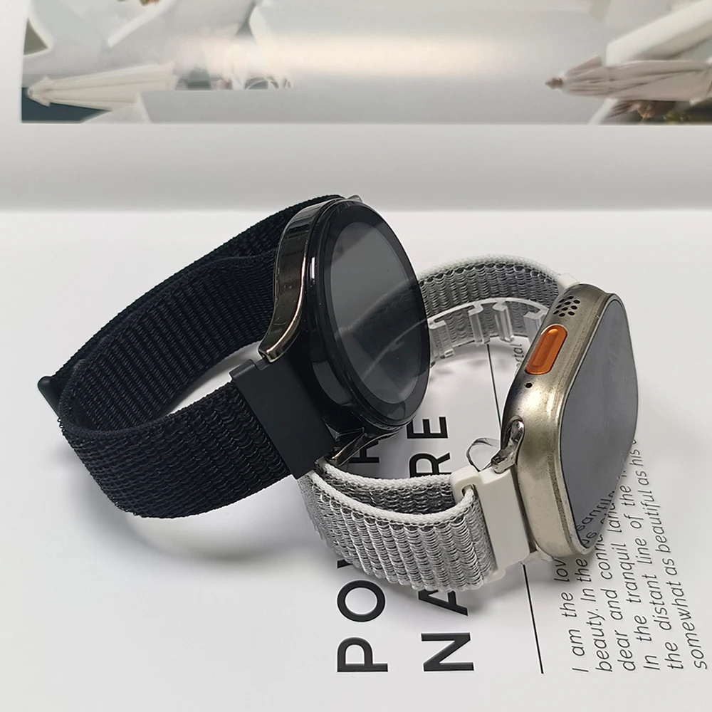 20/22mm Smart Watch Strap for Huami Amazfit Cheetah 2 Ultra/2 Pro 48mm Nylon Loop Bracelet for Amazfit Bip 6 5 3 Max/GTR 4/GTS 4