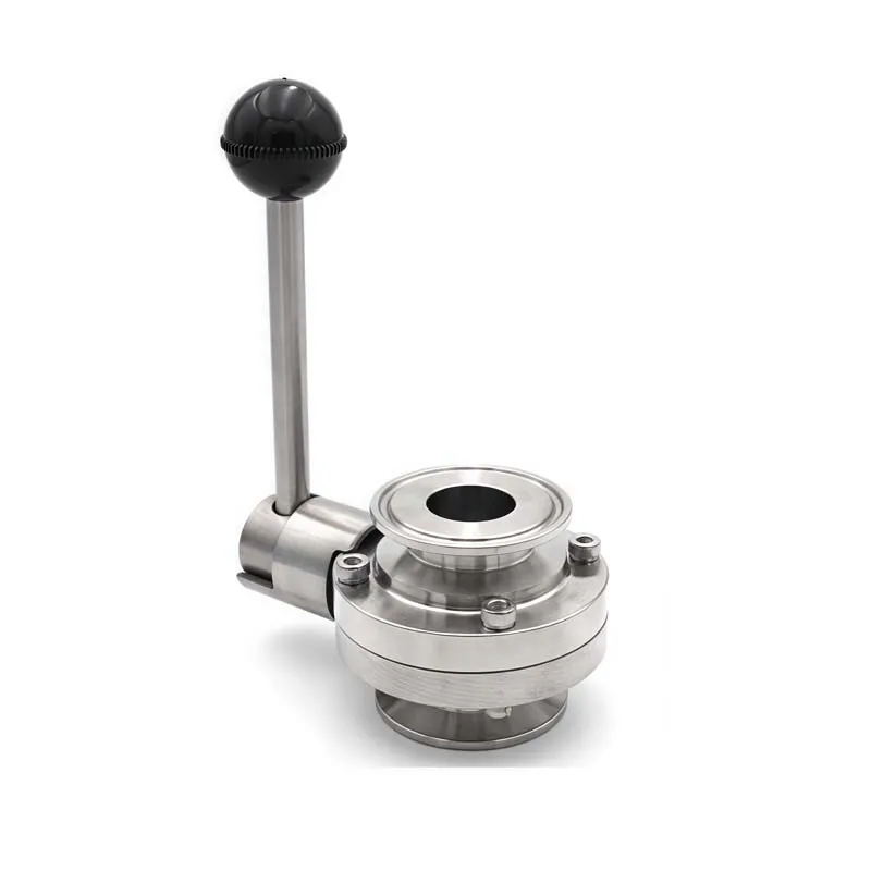 19-108 ミリメートル SS304 ステンレス鋼サニタリーグレード 3/4 "1" 1-1/2 "2" 3 "3 クリップバタフライバルブ自家製ビールと乳製品
