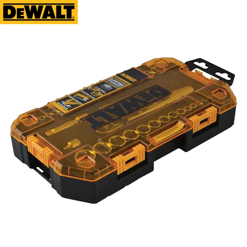 DEWALT 1/4 in and 3/8 in 34pcs Drive Socket Set Ratchet Set With Carrying Case Car Repair Tool Hand Tools DWMT73804