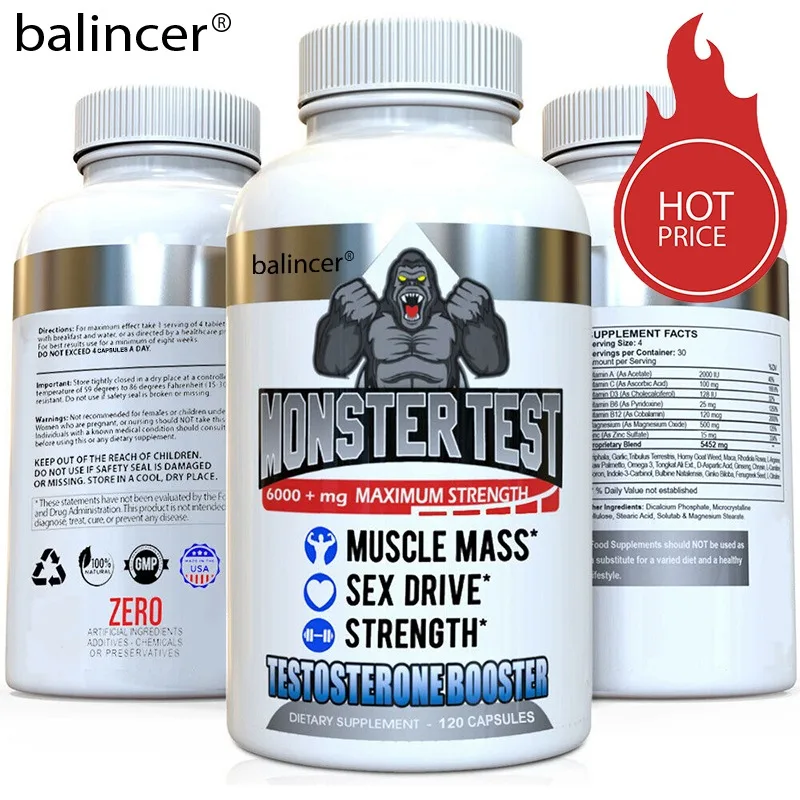 Men's Energy Supplement - with Maca Multivitamin and Magnesium for Energy, Muscle Growth and Natural Endurance Support