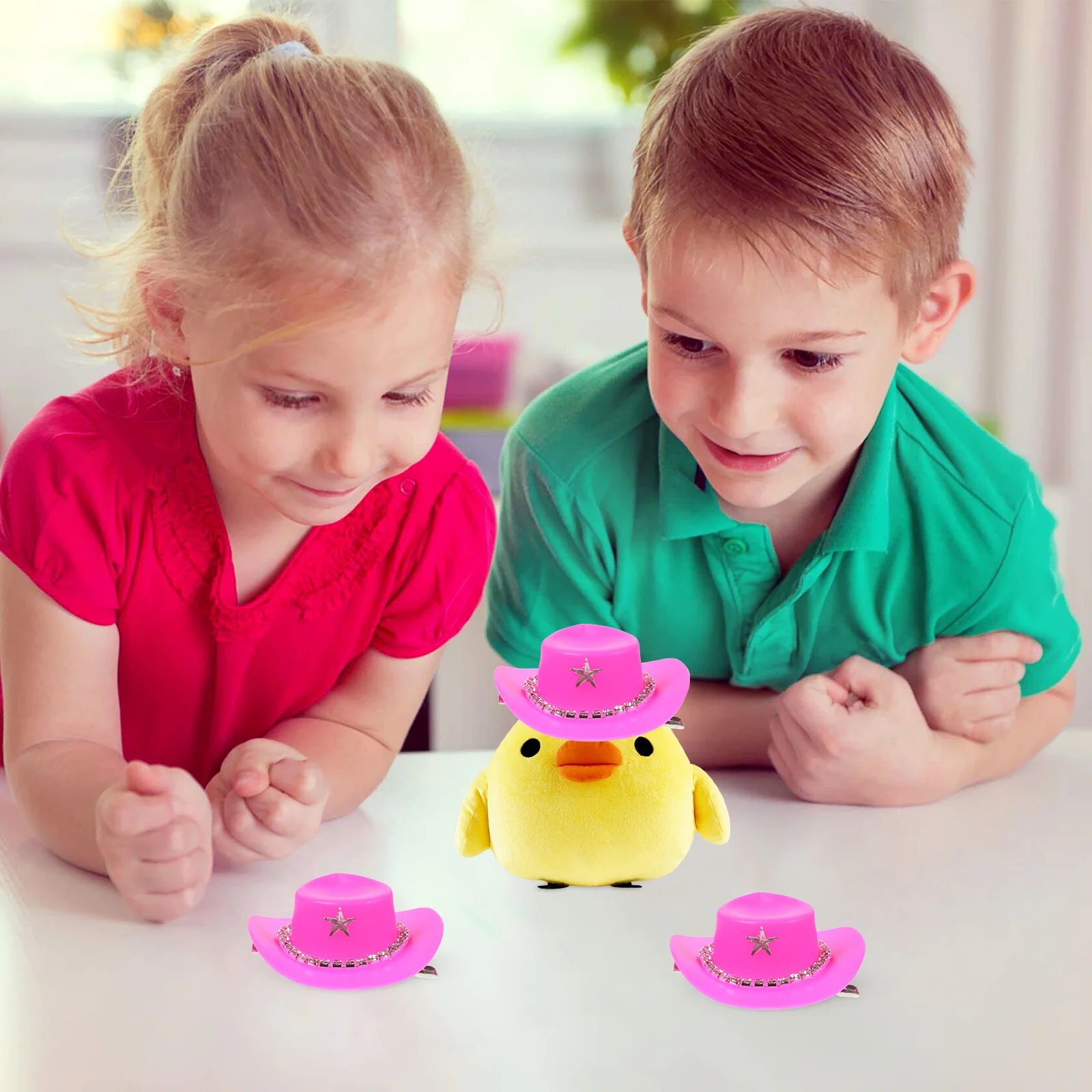 

6pcs Cowgirl Hat Hair Clips Vintage Western Style Party Wedding Summer Hair Accessories Decorative Headdress Barrettes