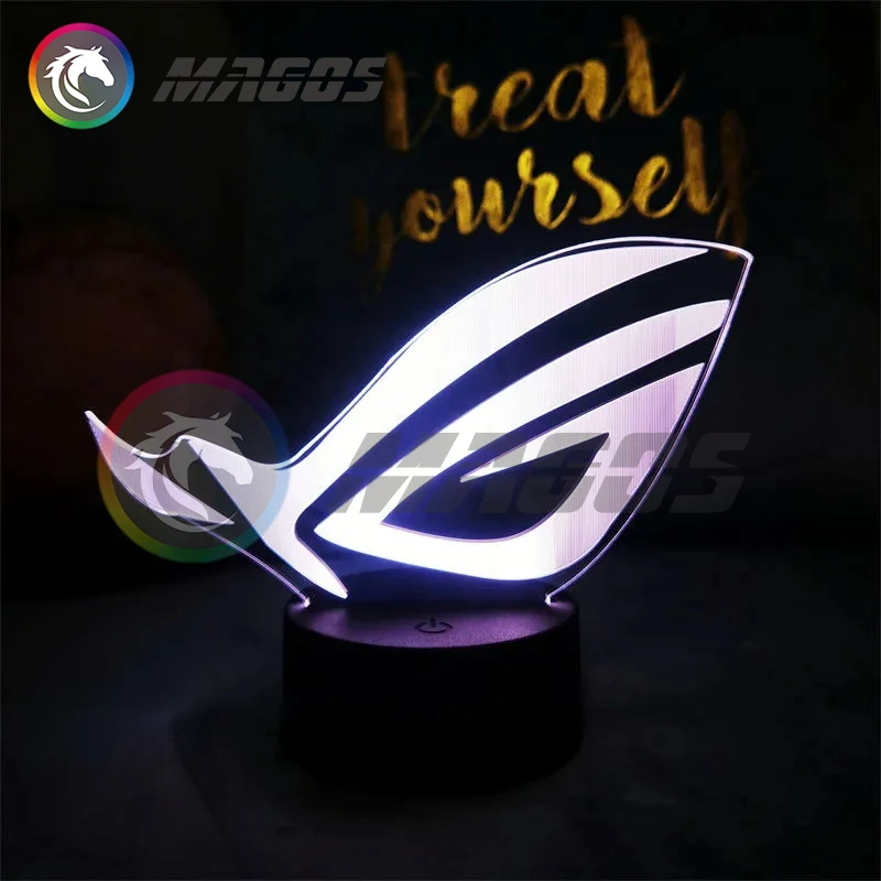 RGB ROG Figure,Gamer Cabinet Helios Case Belief Ornaments RGB Rainbow  White Light AURA SYNC PC Accessories