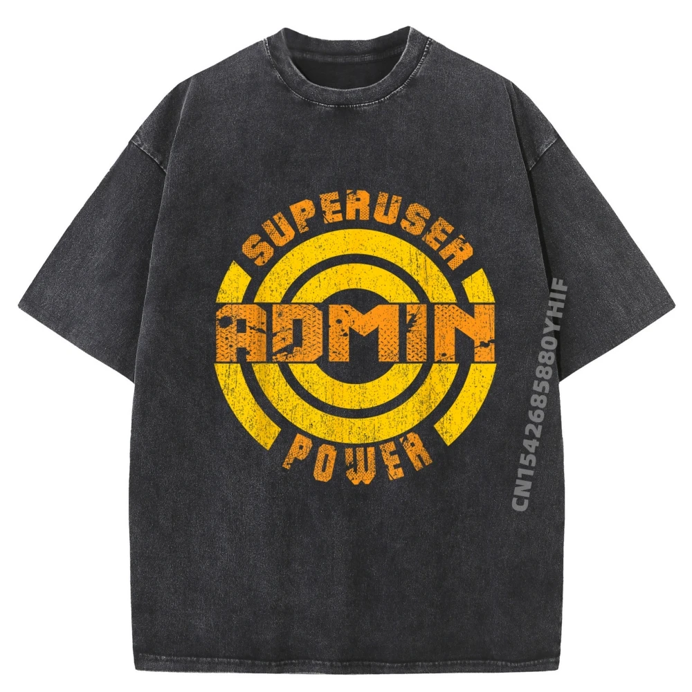 

Computer It Professionals Superuser Admin Power Plain Shirt Men Clothes Large Size Washed T Shirt Mens Designer Tops