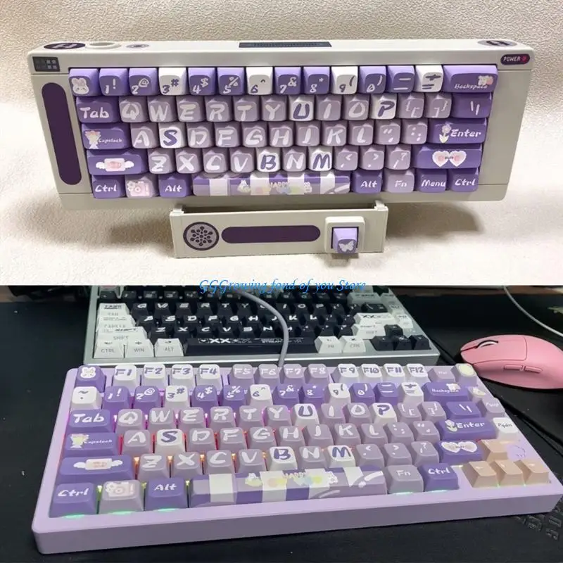 

H9EB Hydrangea MDA профиль Keycaps PBT Dye Сублимация для механической клавиатуры