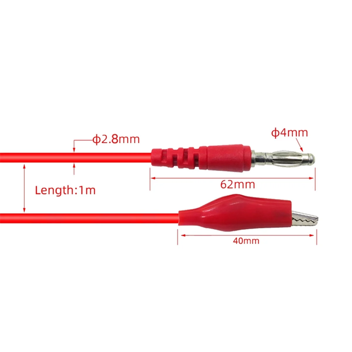 Kit cavo di prova per multimetro da 41 pezzi Spina a banana da 4 mm per cavo di prova con clip a coccodrillo con sonde per piercing al filo Clip a coccodrillo