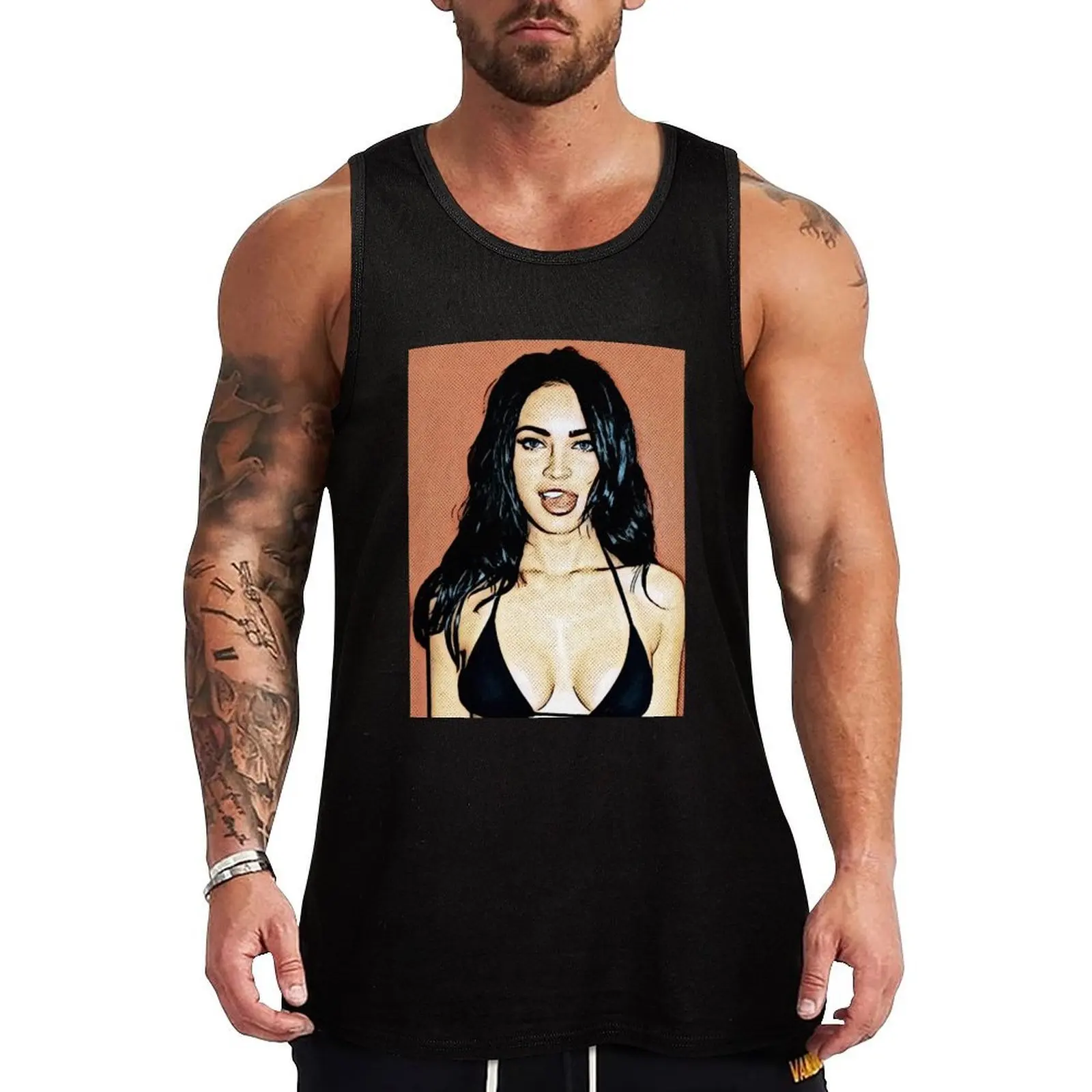

Playful Tank Top Lightweight Sports Tank Top Quick Dry Sleeveless Tee