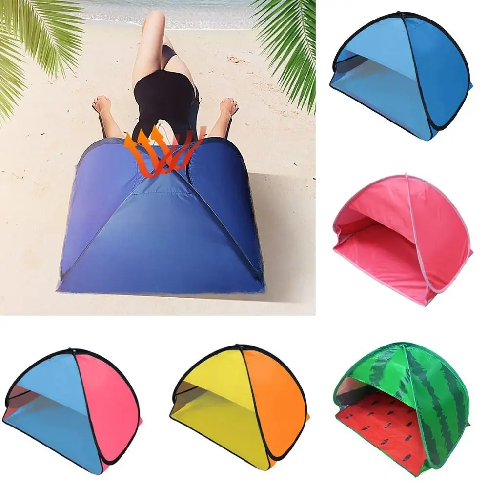 Portable Beach Tent Waterproof Easy Setup Mini Head Pop Up Tent UV Protection with Carry Bag Facial Sun Shade Canopy Picnic