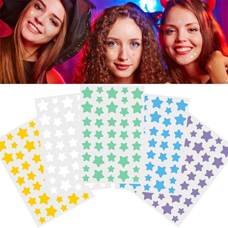 10Pcs Invisible Acne Removal Skin Care Stickers Pentagram Colored Acne Patch Pimple Patch Face Spot Beauty Makeup Tool