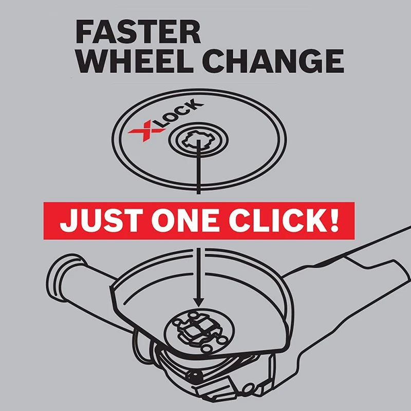 بوش X-Lock معدن الفولاذ المقاوم للصدأ طحن أسطوانة تقطيع 125 مللي متر زاوية طاحونة تغيير سريع نظام Chiba عجلة القرص لسلسلة GWX #2