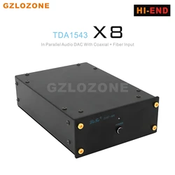 GZLOZONE TDA1543 X8 In Parallel Hi-end Audio DAC Coaxial + Fiber Input