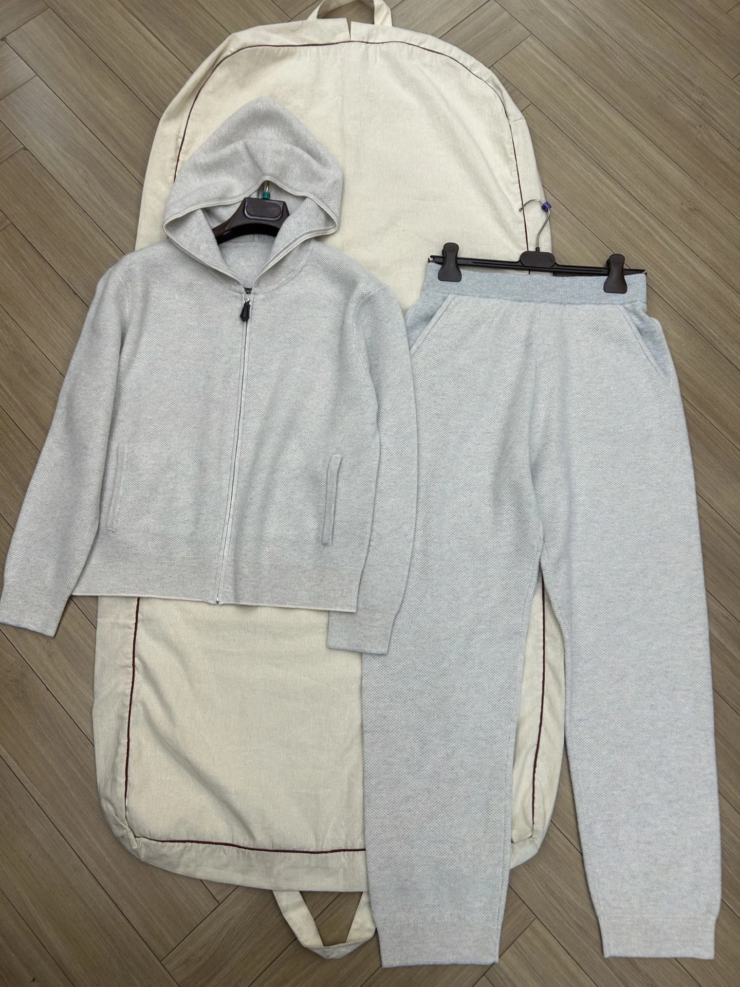 Women'S High-Quality Casual Cashmere Waffle-Knit Set – New For Autumn/Winter 2026