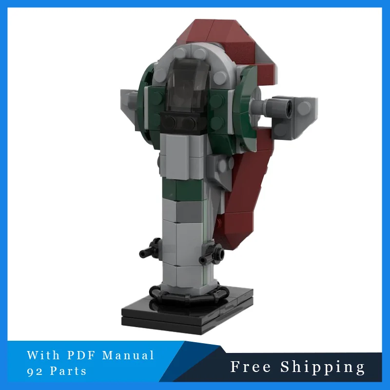 

92 детали MOC Star Battle, мини-модель огнемета, строительные блоки, сделай сам, креативная сборка, развивающие игрушки, детский праздничный подарок