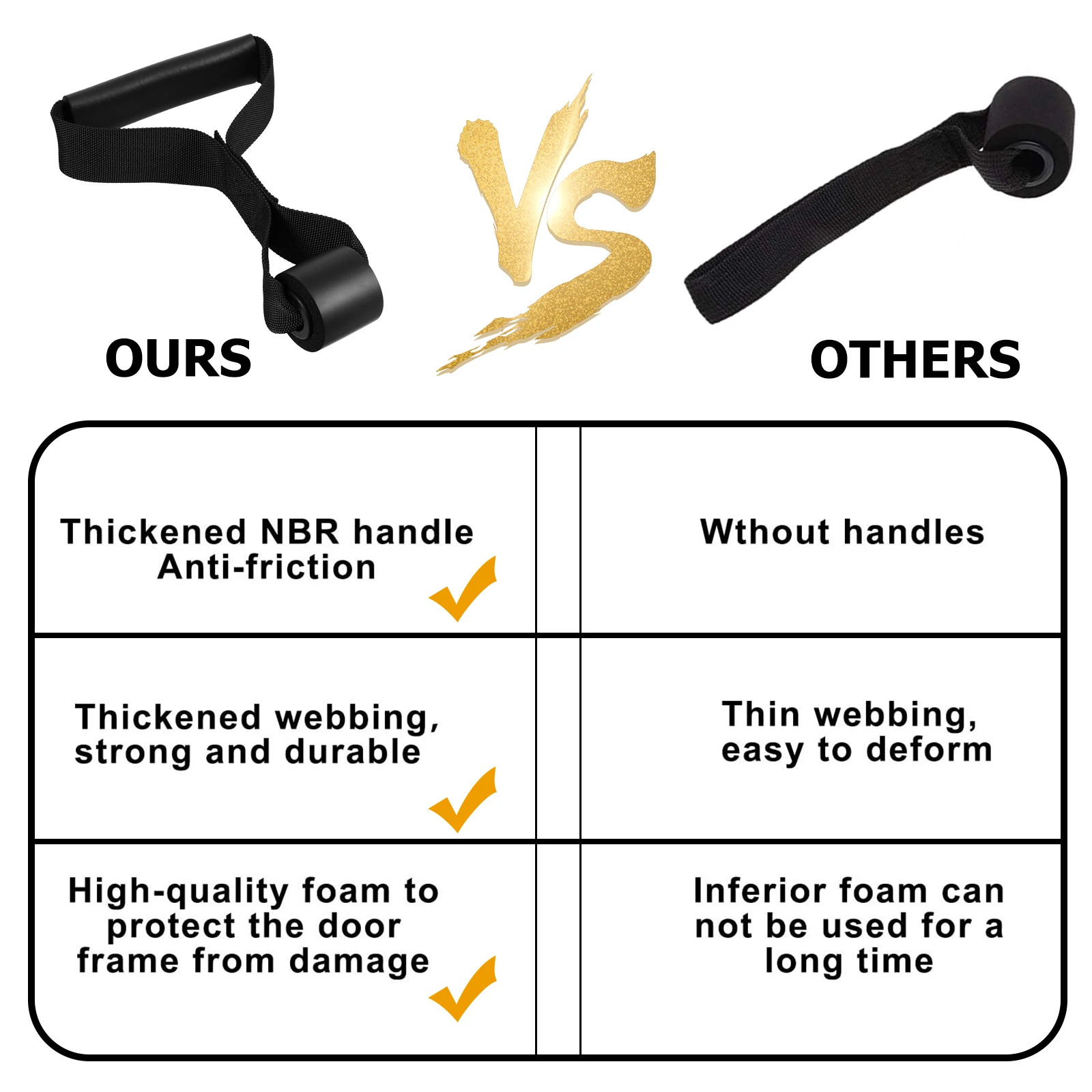 

Pull Rope Door Buckle Nylon Sturdy Training Anchor for Fitness Gym Equipment Home Strength Exercise Accessories