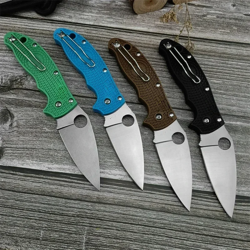 C101 Tactical Folding Knife Outdoor Hunting Pocket Tool Survival Multifunction Knives Nylon Fiber Handle EDC Knife-Style 4