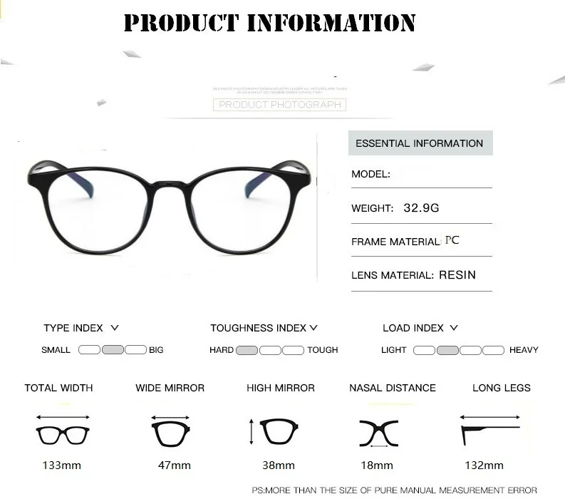 2024 Retro Glasses Spectacle  Optical Glasses Women Prescription Glasses Men Eyeglasses Frame Oculos Computer Glasses