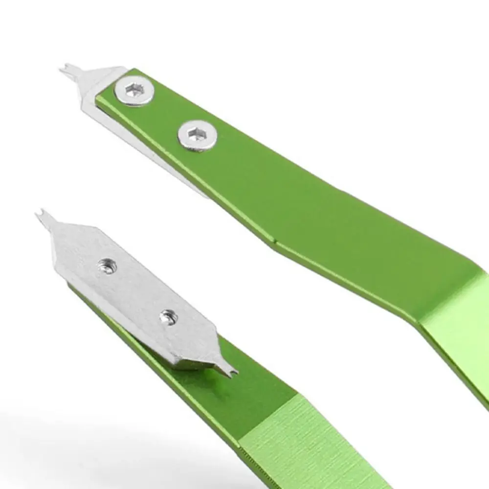 V-förmiger Uhren-Federsteg-Entferner, professionelles Präzisions-Federsteg-Pinzette, stabile Uhrenreparaturwerkzeug aus Aluminiumlegierung