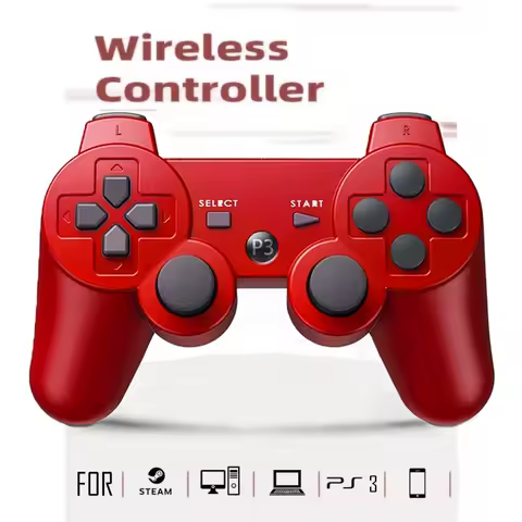 Wireless No-Delay Game Controller Gamepad Bluetooth for PS3 Console PC Gaming Joystick for Steam Deck