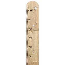 Spliced Wooden Ruler Children's Room Patchwork Wooden Star Growth Measurement Ruler Height Ruler