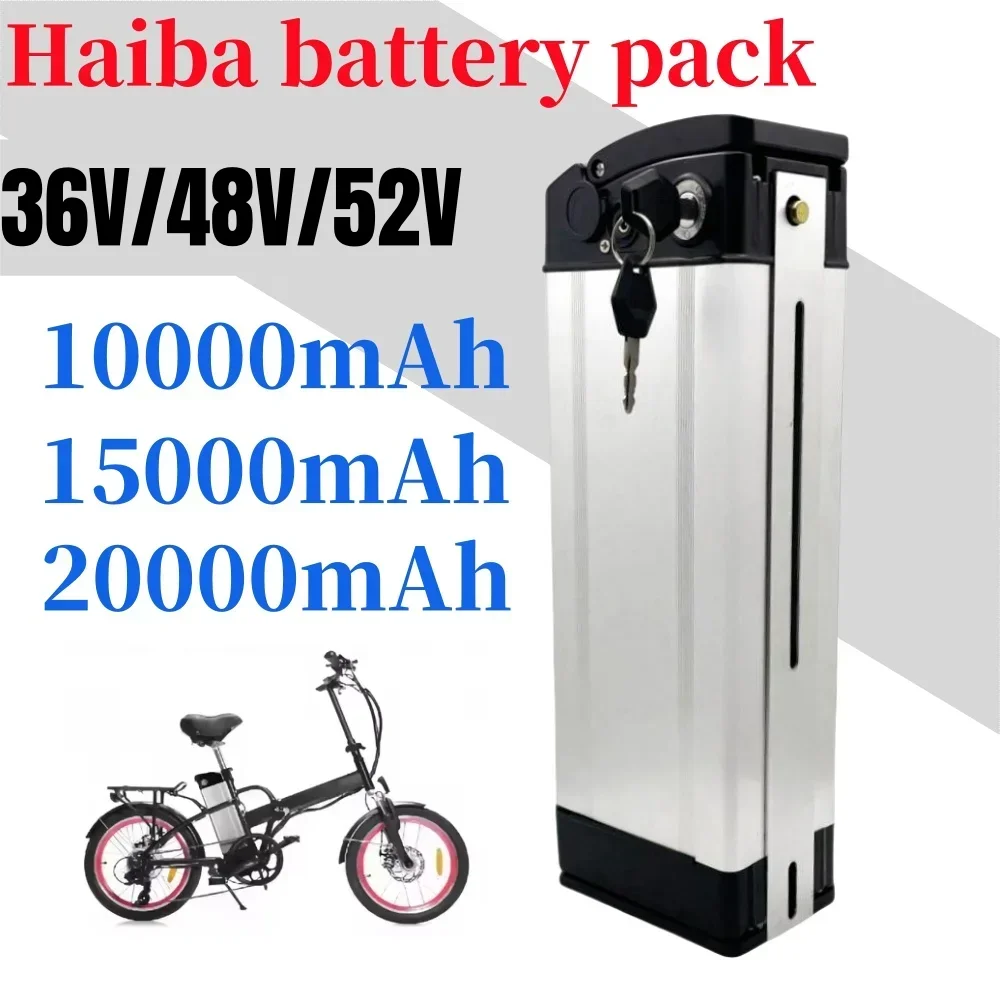 🎊 36/48V/52V High quality Original 10Ah/20Ah/30Ah Haiba E-bike battery,500W 750W 1000W High-power 18650 Li-ion battery pack