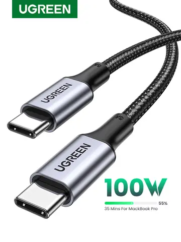 UGREEN 100W USB Type C To USB C Cable For MacBook iPhone17 16 iPad Samsung Xiaomi PD Fast Charging Charger Cord 5A E-Marker Chip
