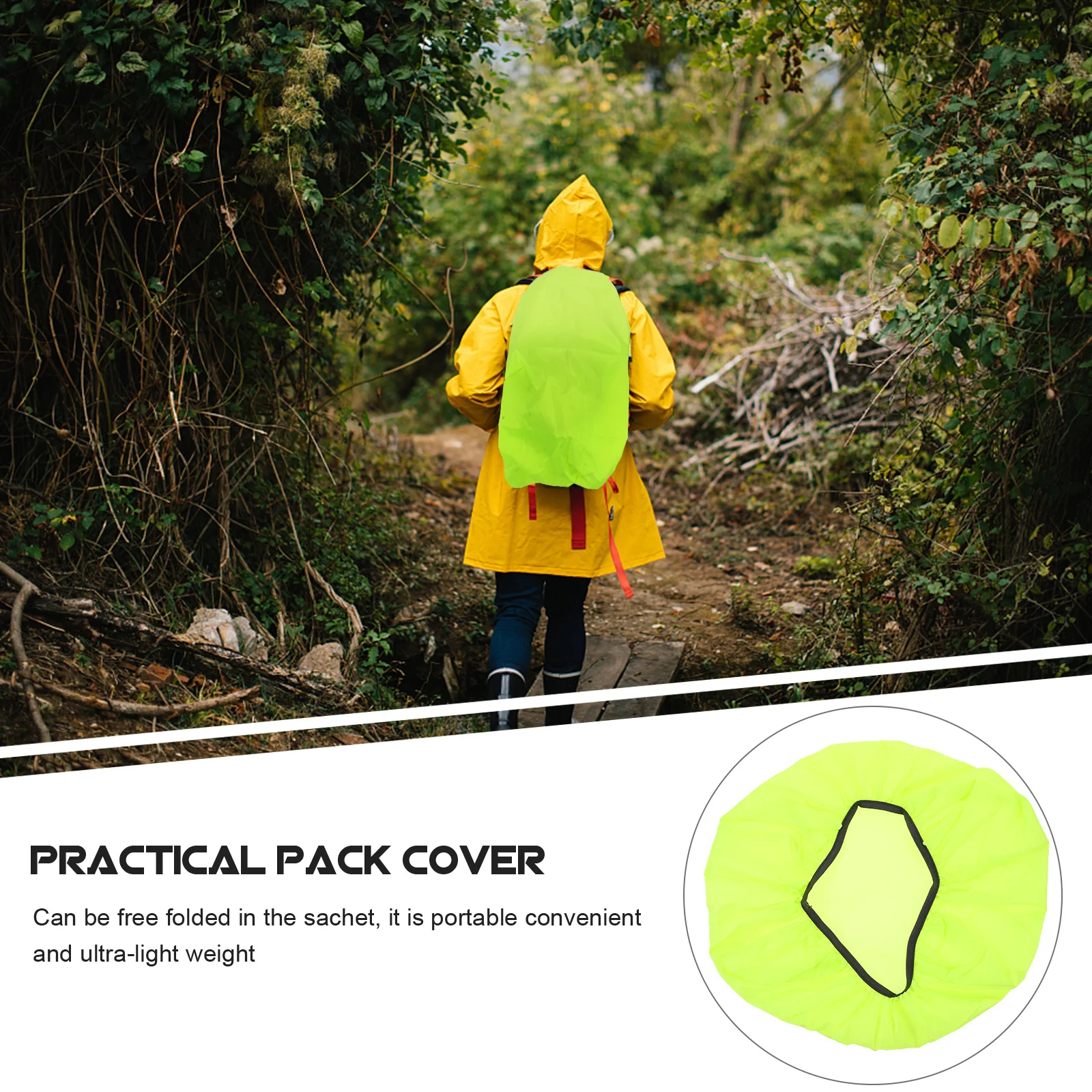 

Waterproof Backpack Camping Hiking Pack Cover Cover 35L Silver Seamless Design For Outdoor Travel Hiking Camping Riding