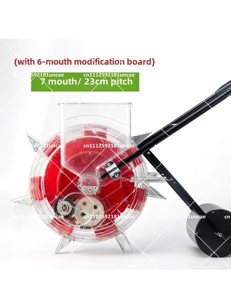 Hand Push Seeder for Soybean Corn Peanut Cotton, Precision Rotary Planter Roller Seeder for Garden Planting