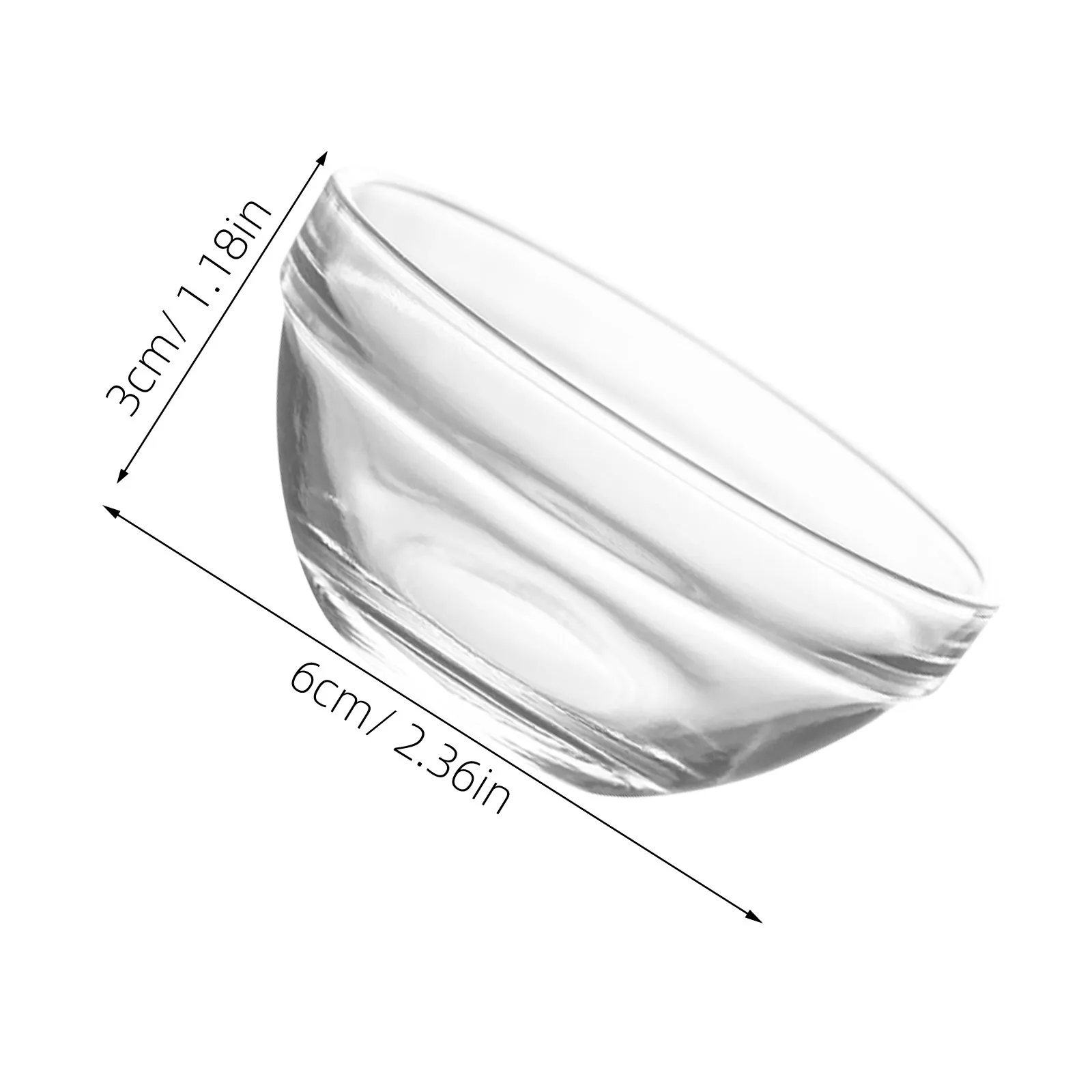 12Pcs Clear Glass Pudding Bowls Set High Temperature Cold Resistant Transparent Food Containers for Kitchen Dessert Serving Rice
