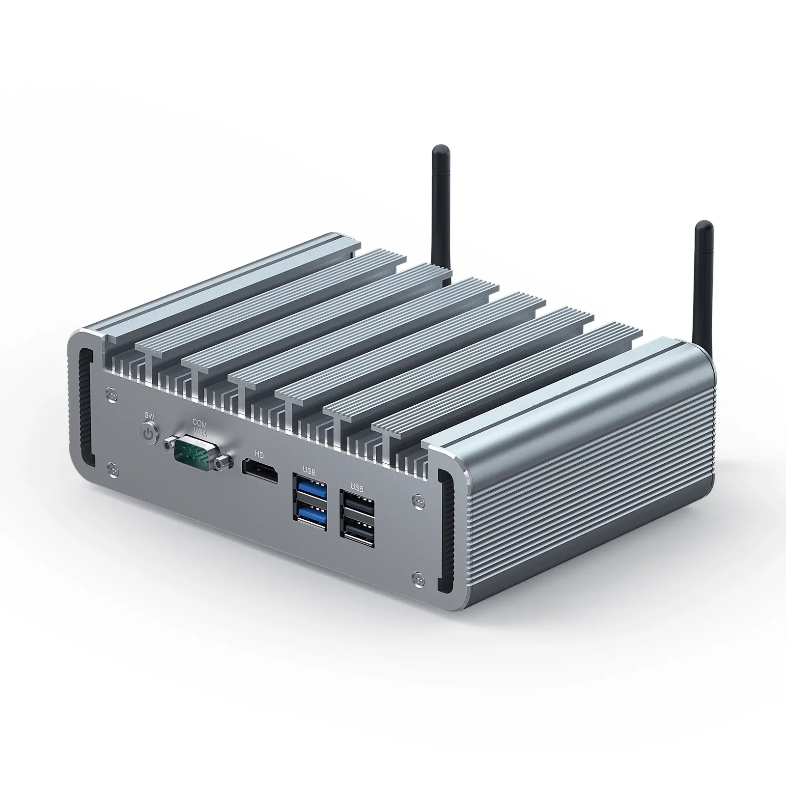 Enterprise Soft Router PfSense Firewall Gateway 2DDR4  Ce-leron J4125 6 RJ45 Lan  i225V 2.5G RS232 Com Fanless Mini PC