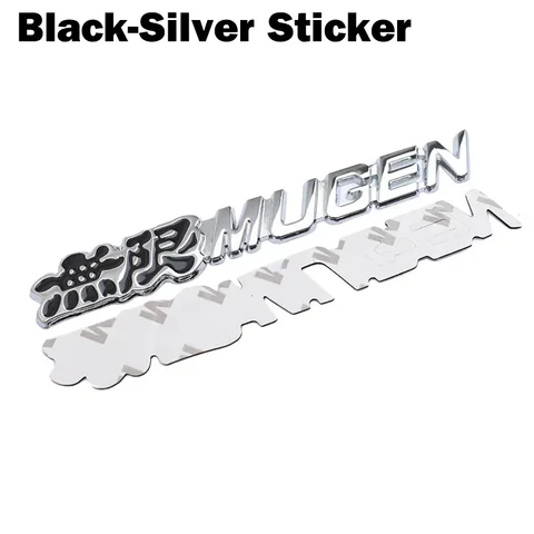 1 шт. металлическая наклейка Mugen Power, эмблема заднего значка, алюминиевая хромированная наклейка, Стайлинг автомобиля для багажника автомобиля для Honda Civic Accord CRV