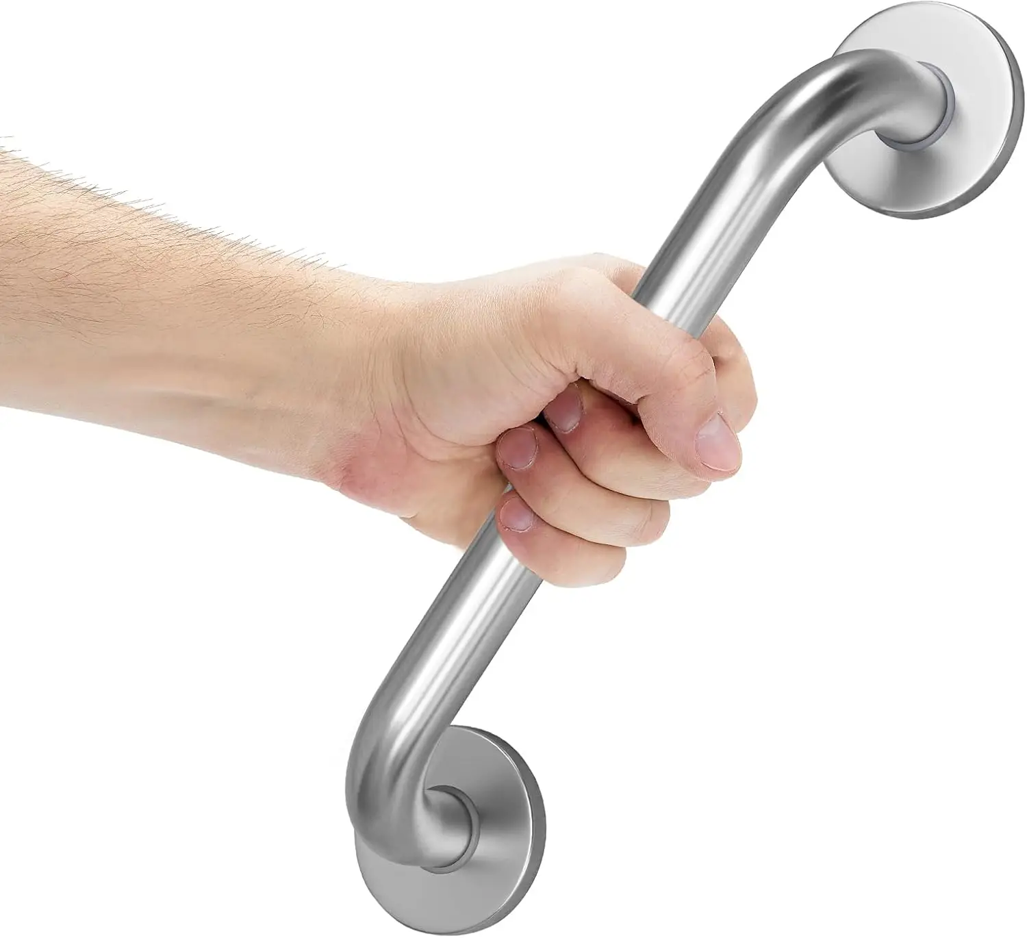 

12" Shower Grab Bar for Bathtubs, Anti-Slip, 500 lbs Capacity, Brushed Nickel