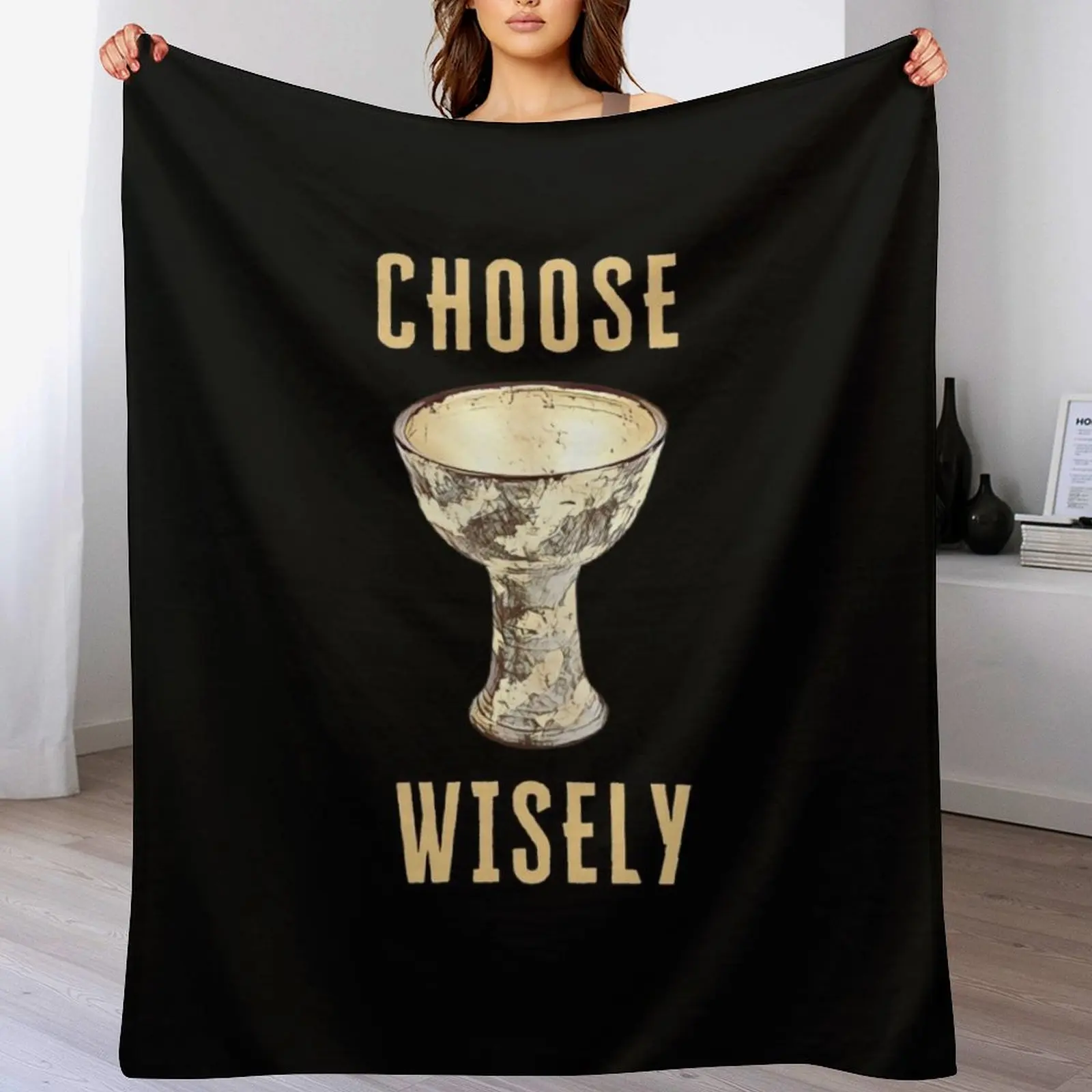 

Choose Wisely - Indy - Funny Throw Blanket Blankets For Bed Decorative Sofas Weighted Multi-Purpose Blankets