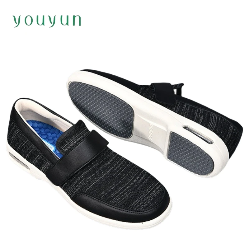 Autumn pointed casual shoes air cushion cushioning non-harm the feet men shoes Driving Traveling middle-aged and elderly shoes