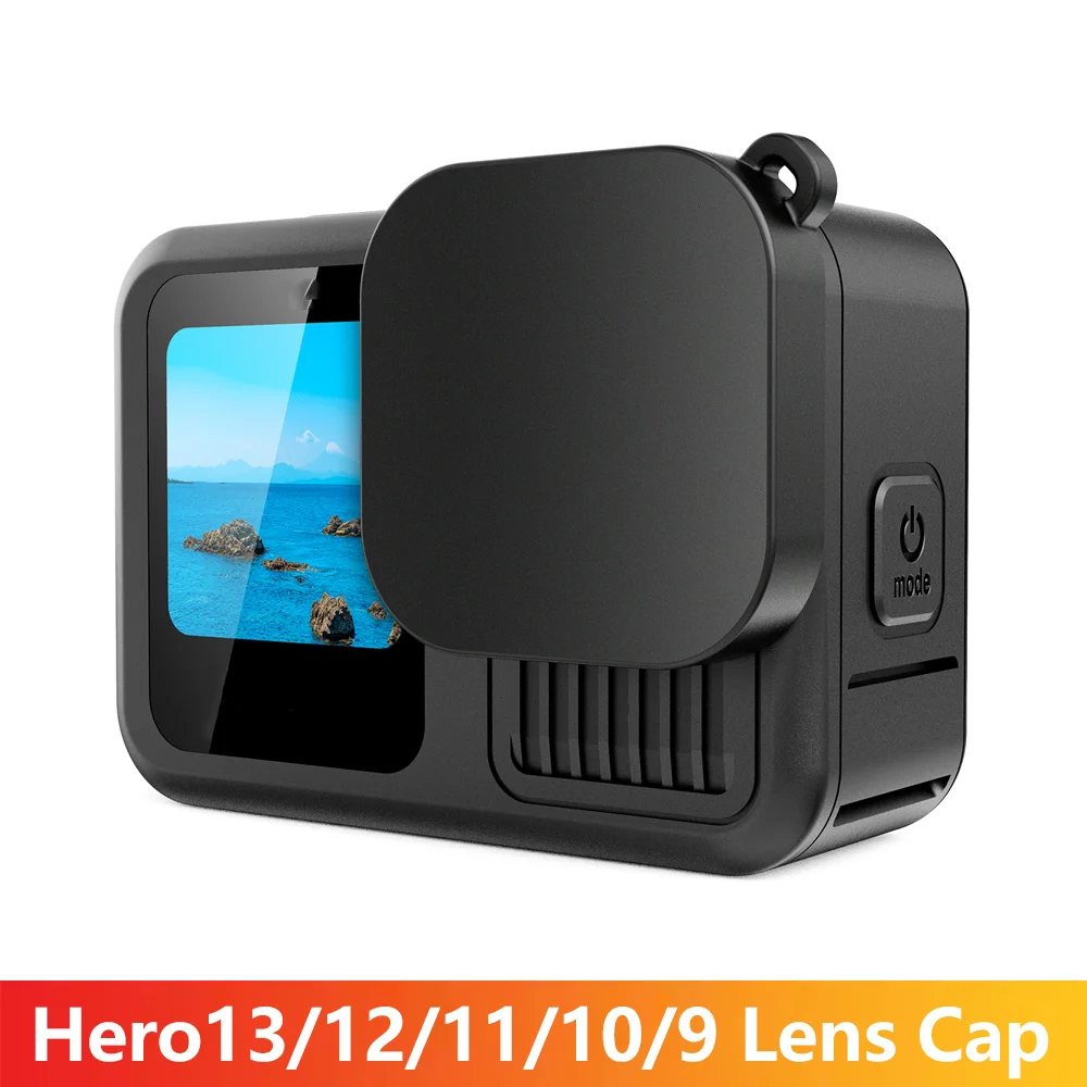 Hero 13/12/11/10/9 Lens Cap Silicone Protective Cap Lens Dust Cover For GoPro Hero 13 12 11 10 9 Black Action Camera Accessories