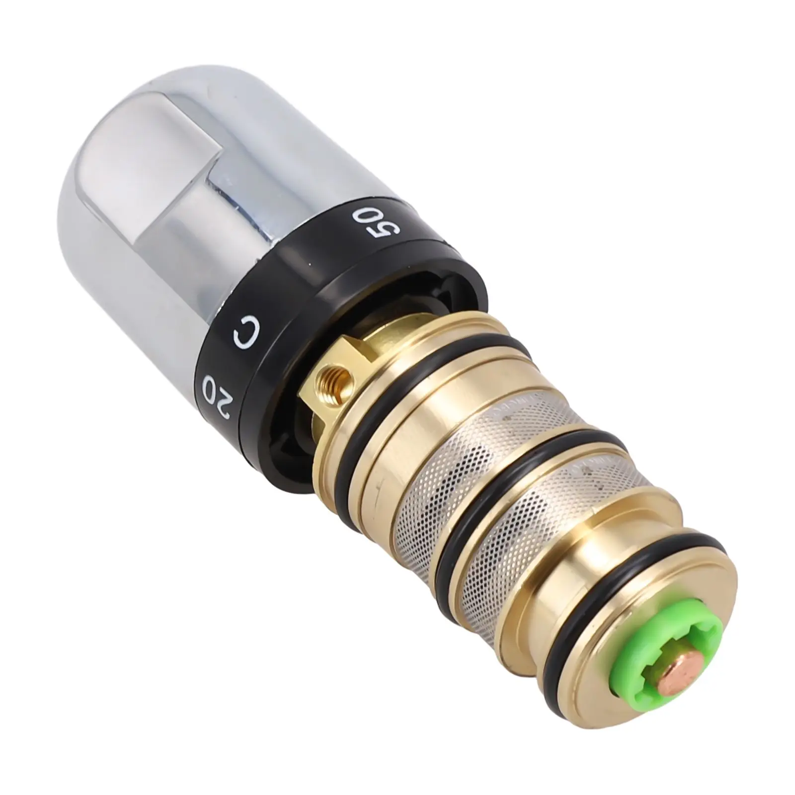 

Thermostatic Mixer Valve Repair Kit Cartridge Intelligent Saving Temperature Range Valve Handle 0.1-0.5Mpa Brass
