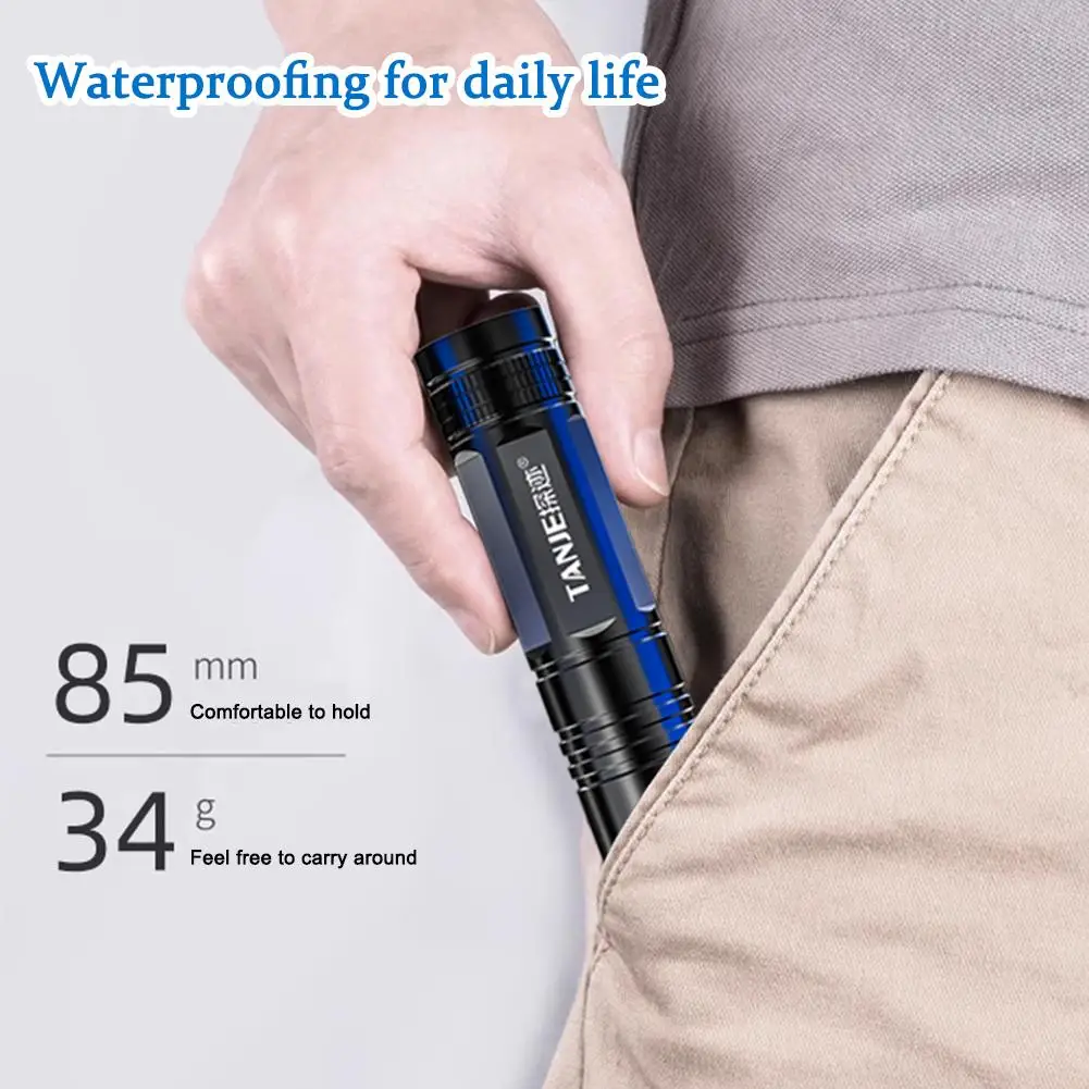 Flashlight Bright Rechargeable Super Bright Small Portable Outdoor Lighting Long Beam Home Small Mini Led Hand Light