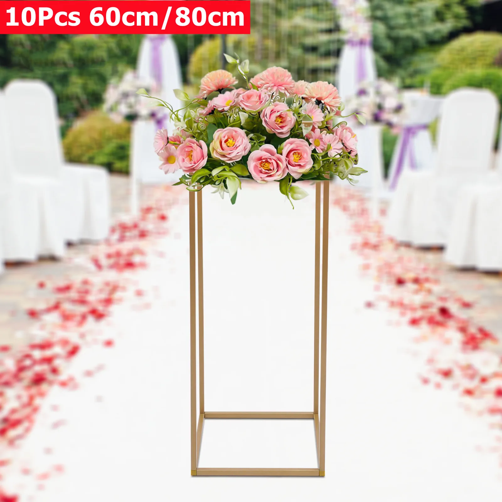 10Pcs Metal Flower Stand Wedding Table Centerpieces 23.6