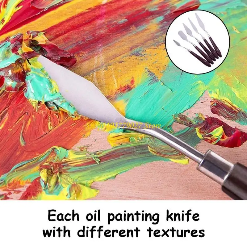 C4DF 11x Palette Knife and Scrapers Knife Painting Tool Set for Watercolour Painting