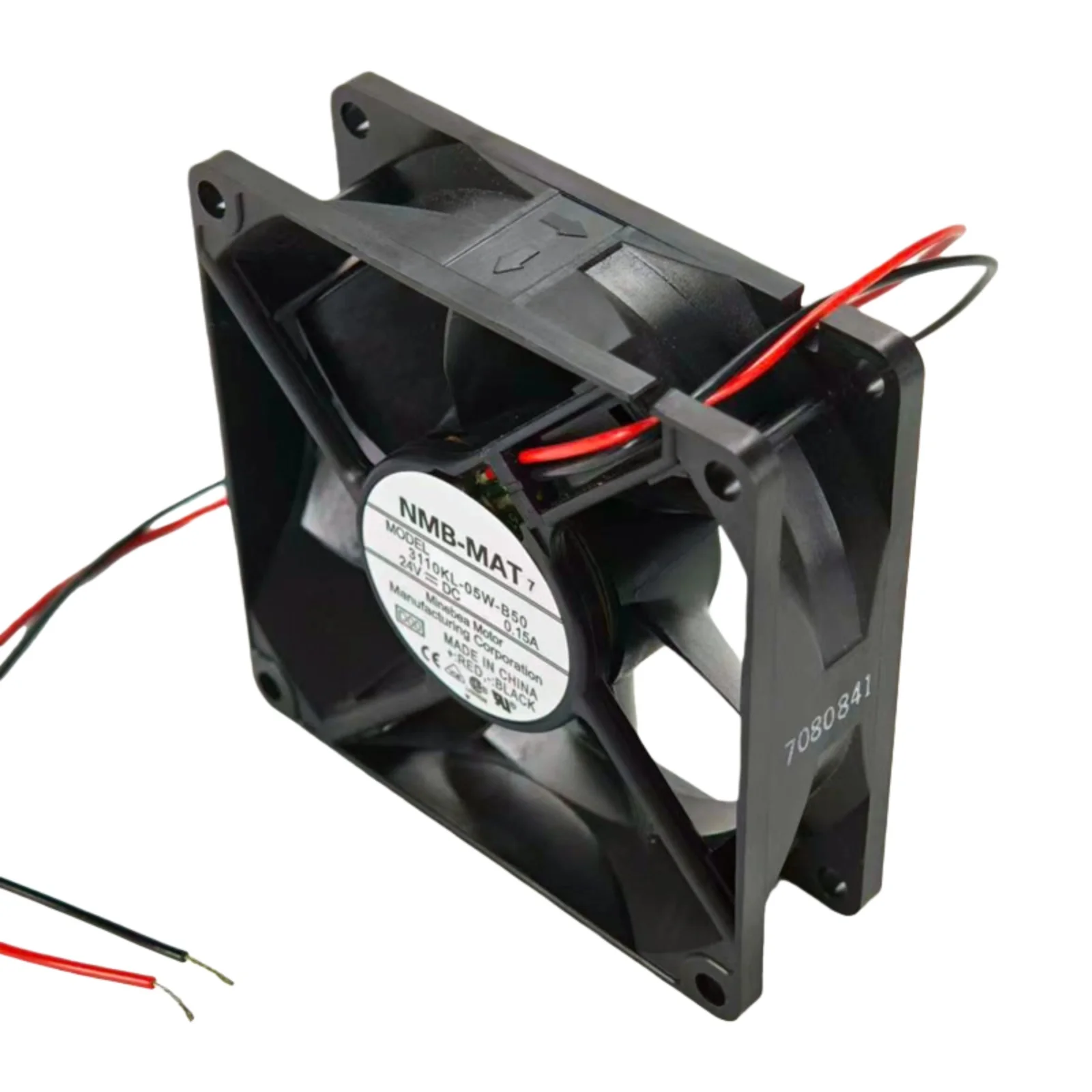 

3110KL-05W-B50 DC 24 В 80x80x25 мм Охлаждающий вентилятор с двумя шарикоподшипниками 3200 об/мин 38,8 куб. футов в минуту Промышленный вытяжной вентилятор Бесшумный длительный срок службы