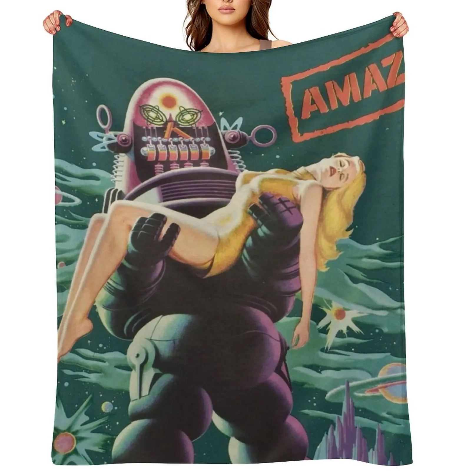 Forbidden Planet Throw Blanket Soft Plush Plaid Luxury Designer bed plaid Decorative Throw Blankets