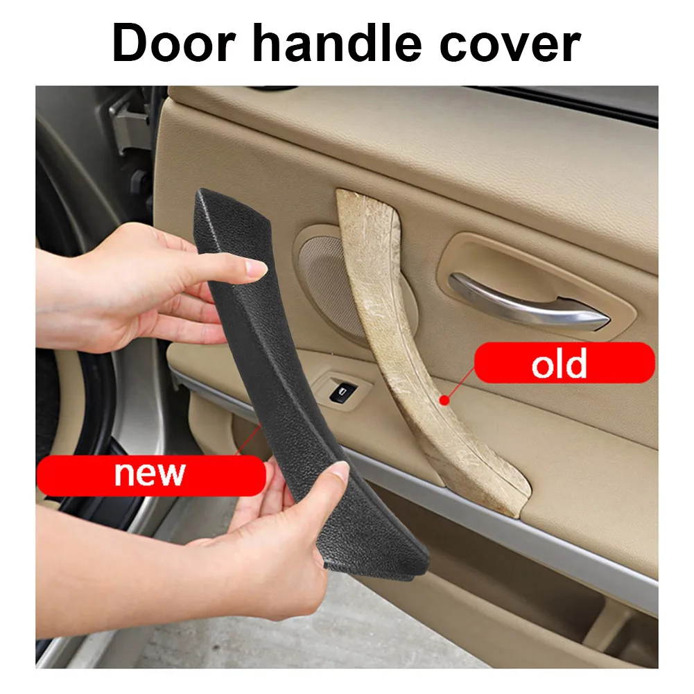 Auto-Innengriff Türverkleidung Zierleiste Grau Beige Schwarz Links Rechts für BMW 3er E90 E91 316 318 320 325 328 – Detail 8