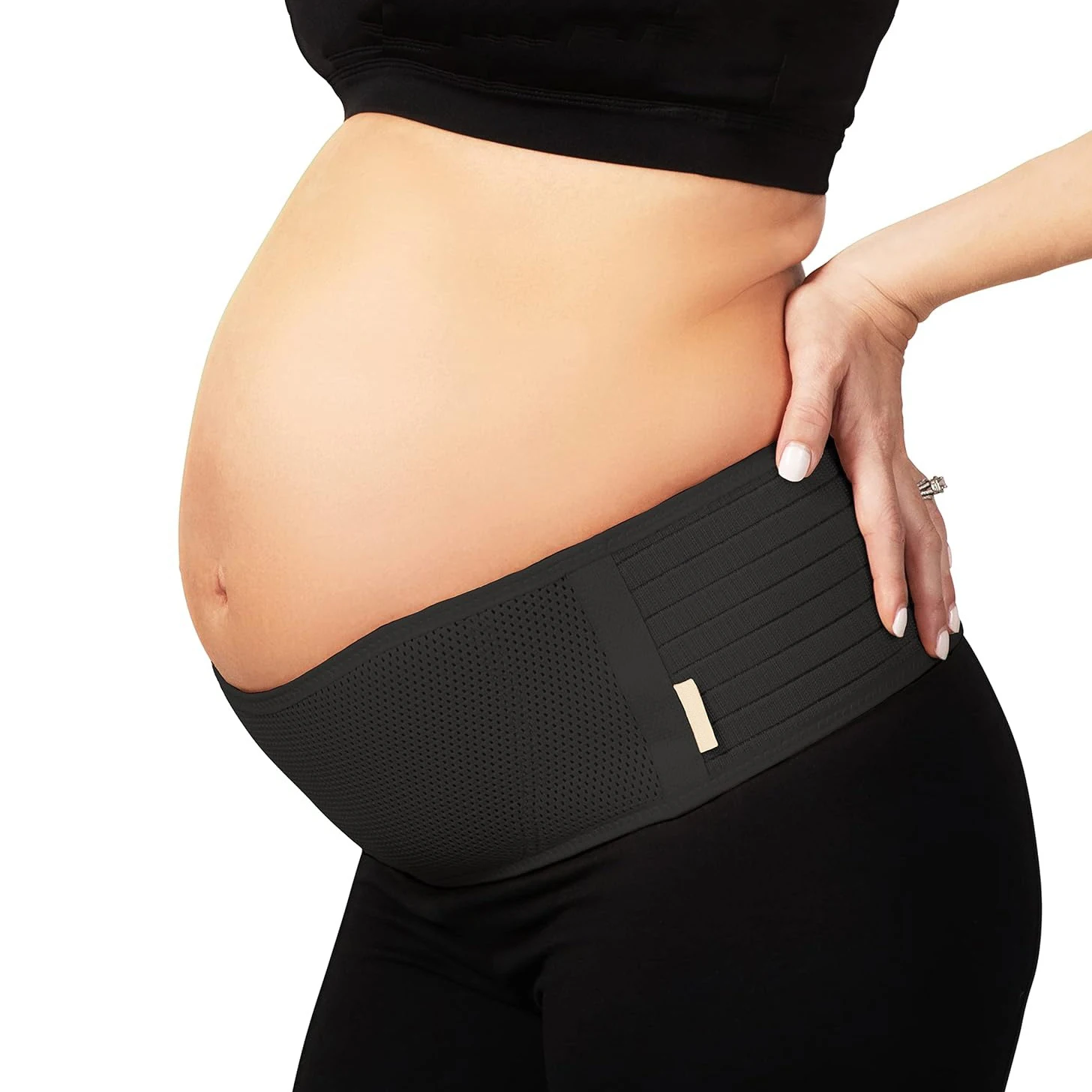 

Pregnancy Support Band for Abdomen, Pelvic, Waist, & Back Tiredness，Adjustable Gepoetry Maternity Belly Band for Pregnant Women